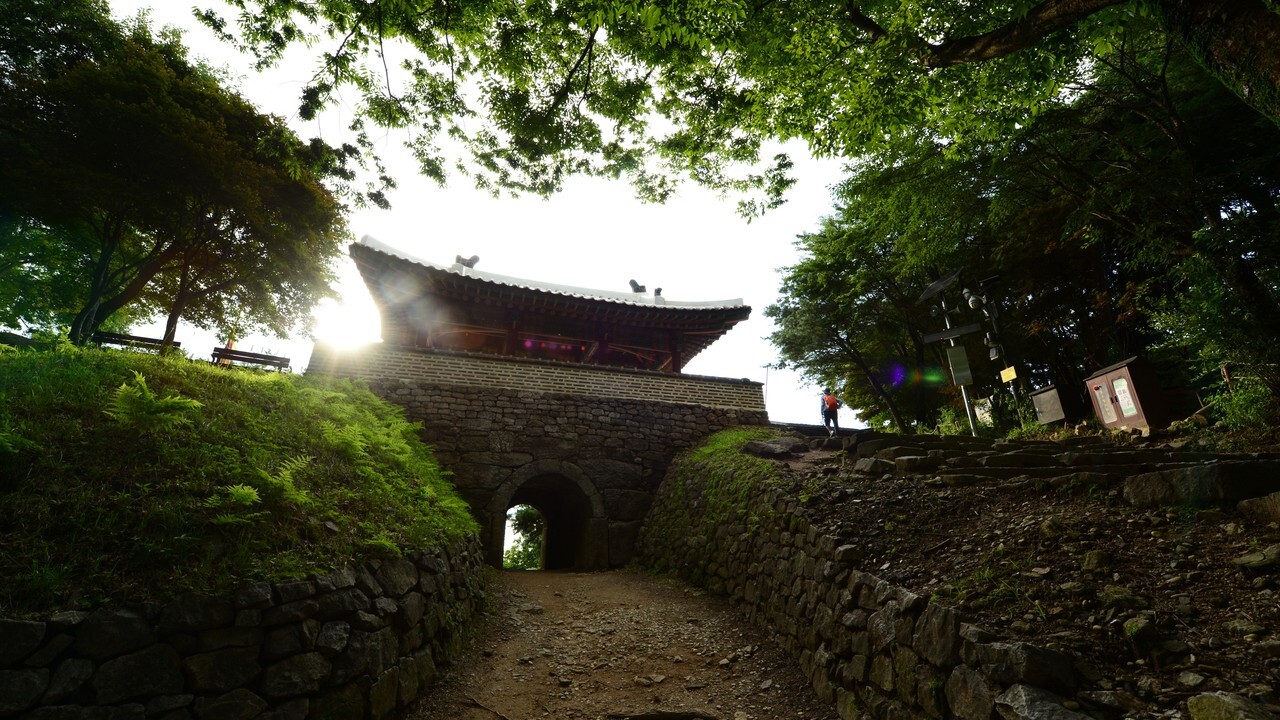 Namhansanseong Fortress Gate and Wall Road