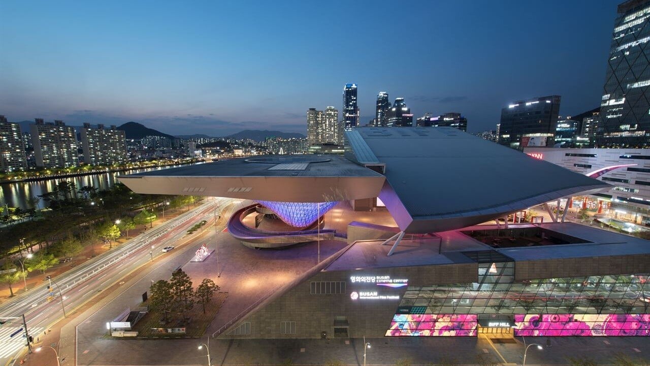 Busan Cinema Center beside the Suyeong River