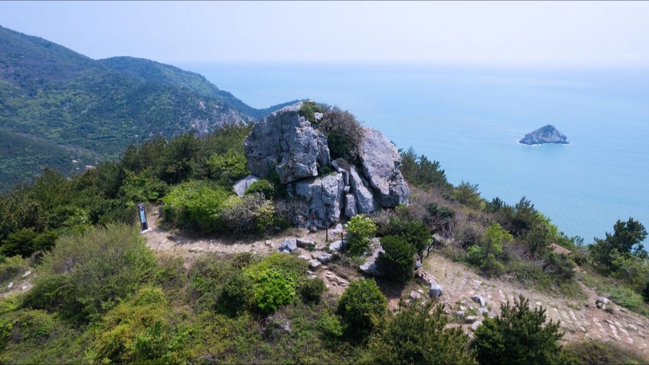청산도 범바위와 다도해 바다 풍경